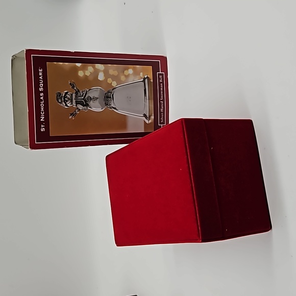 Silver plated snowman bell - Picture 3 of 5